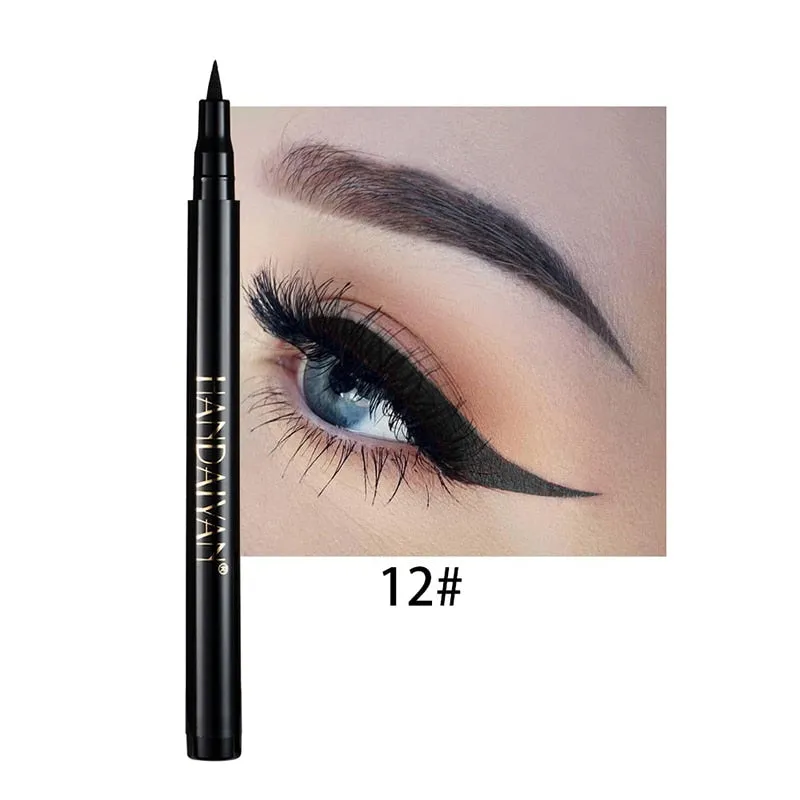 12 Colors Eyeliner Liquid Pencil Waterproof Easy To Wear Make Up Matte Eye Liner Blue Red Green White Gold Brown Eyliner