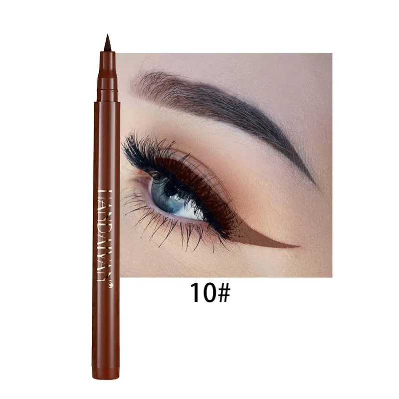 12 Colors Eyeliner Liquid Pencil Waterproof Easy To Wear Make Up Matte Eye Liner Blue Red Green White Gold Brown Eyliner