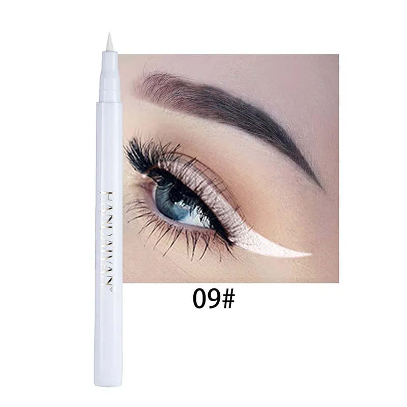 12 Colors Eyeliner Liquid Pencil Waterproof Easy To Wear Make Up Matte Eye Liner Blue Red Green White Gold Brown Eyliner