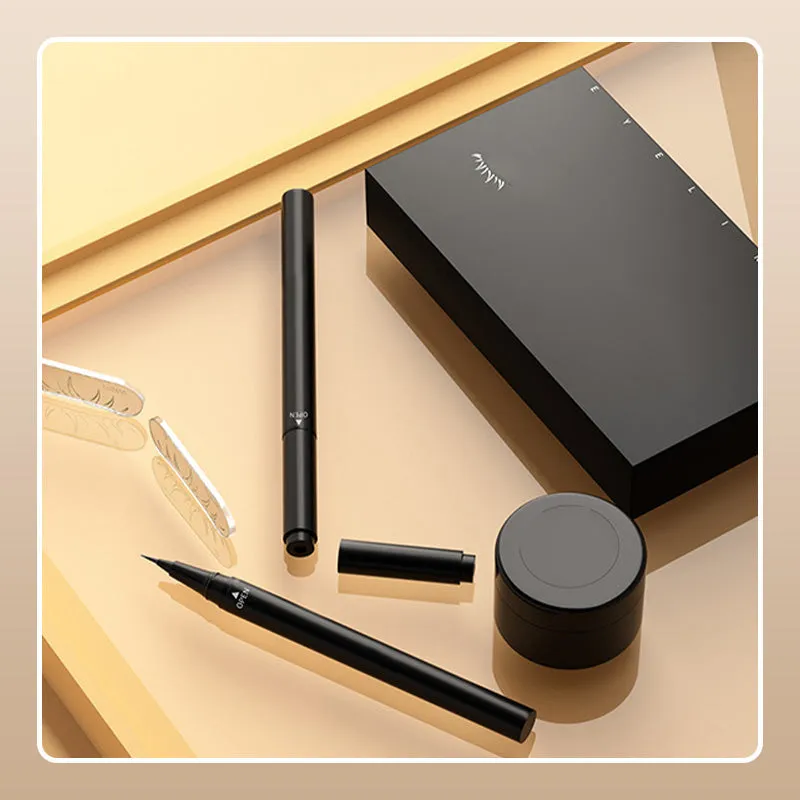 2-in-1 Waterproof & Quick Drying Lower Lash Stamp With Ultra Fine Eyeliner Pencil