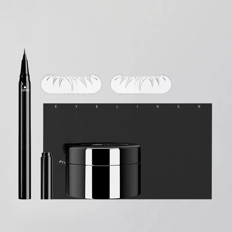 2-in-1 Waterproof & Quick Drying Lower Lash Stamp With Ultra Fine Eyeliner Pencil