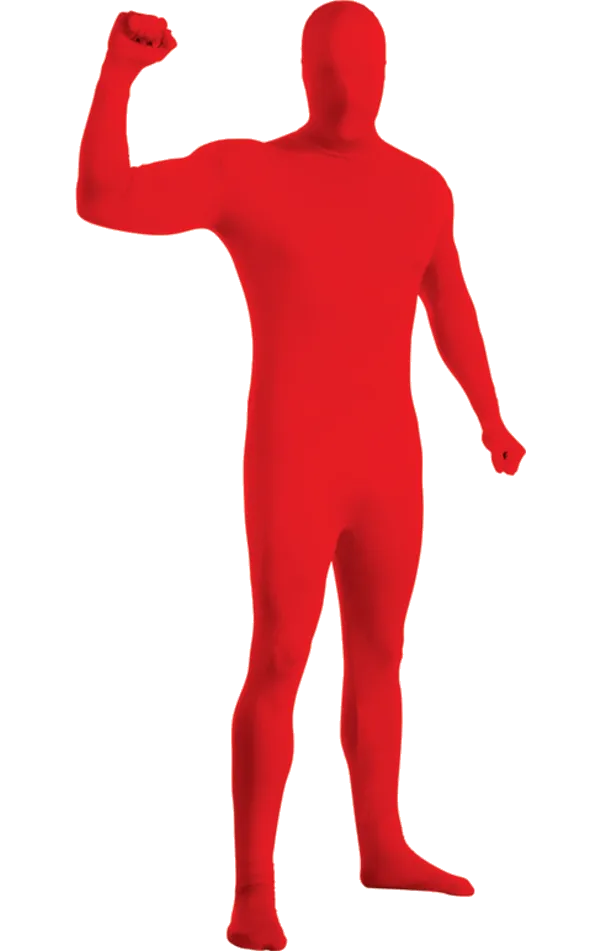 Adult Red Second Skin Costume