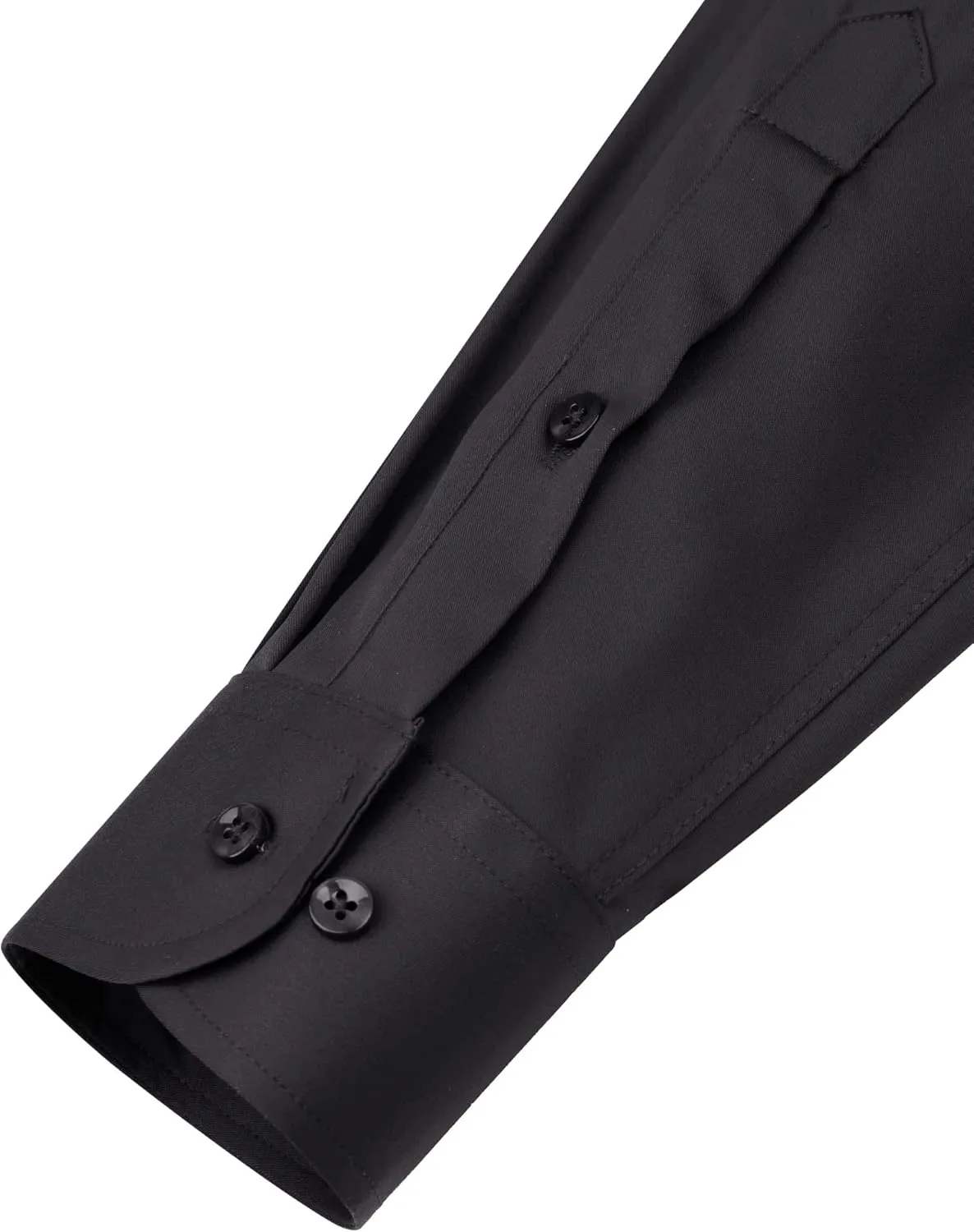 Alimens & Gentle Men's Dress Shirts Long Sleeve Wrinkle-Free Stretch Shirts Solid Formal Button Down Shirt with Pocket
