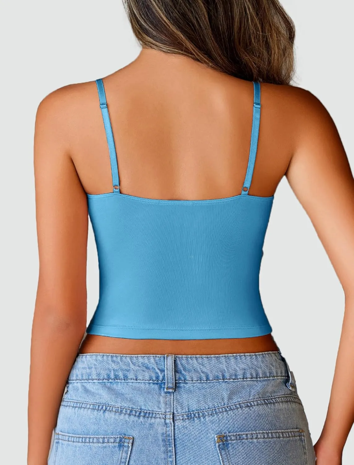 Avidlove Sexy Tank Tops for Women Cute Spaghetti Strap Crop Sleeveless Ruched Tube Top Basic Summer Going Out