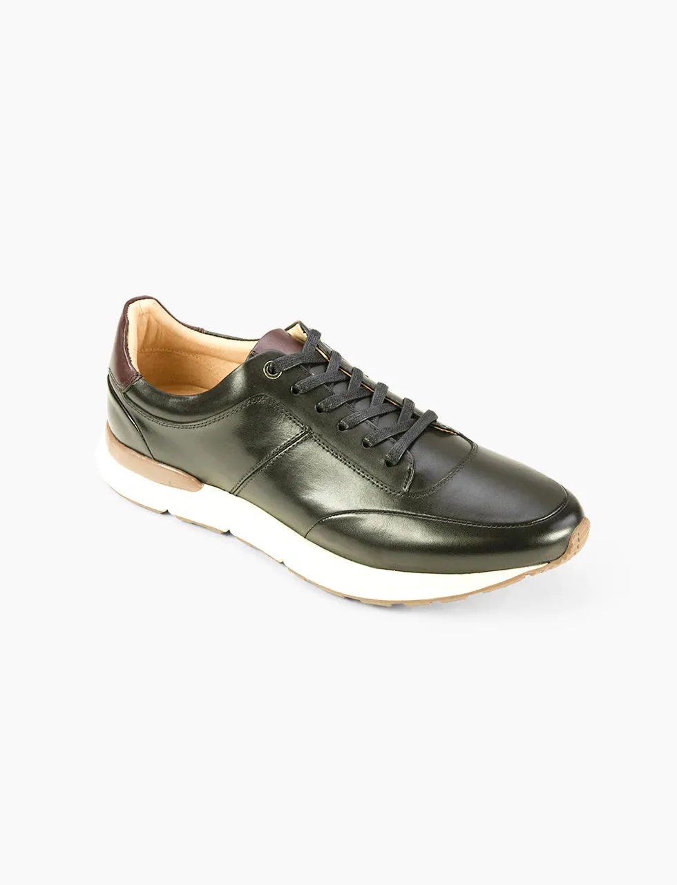 AZOR Mens Oval Calabria Casual Sports Sneaker Lace Up Shoes Black UK 7 to UK 12