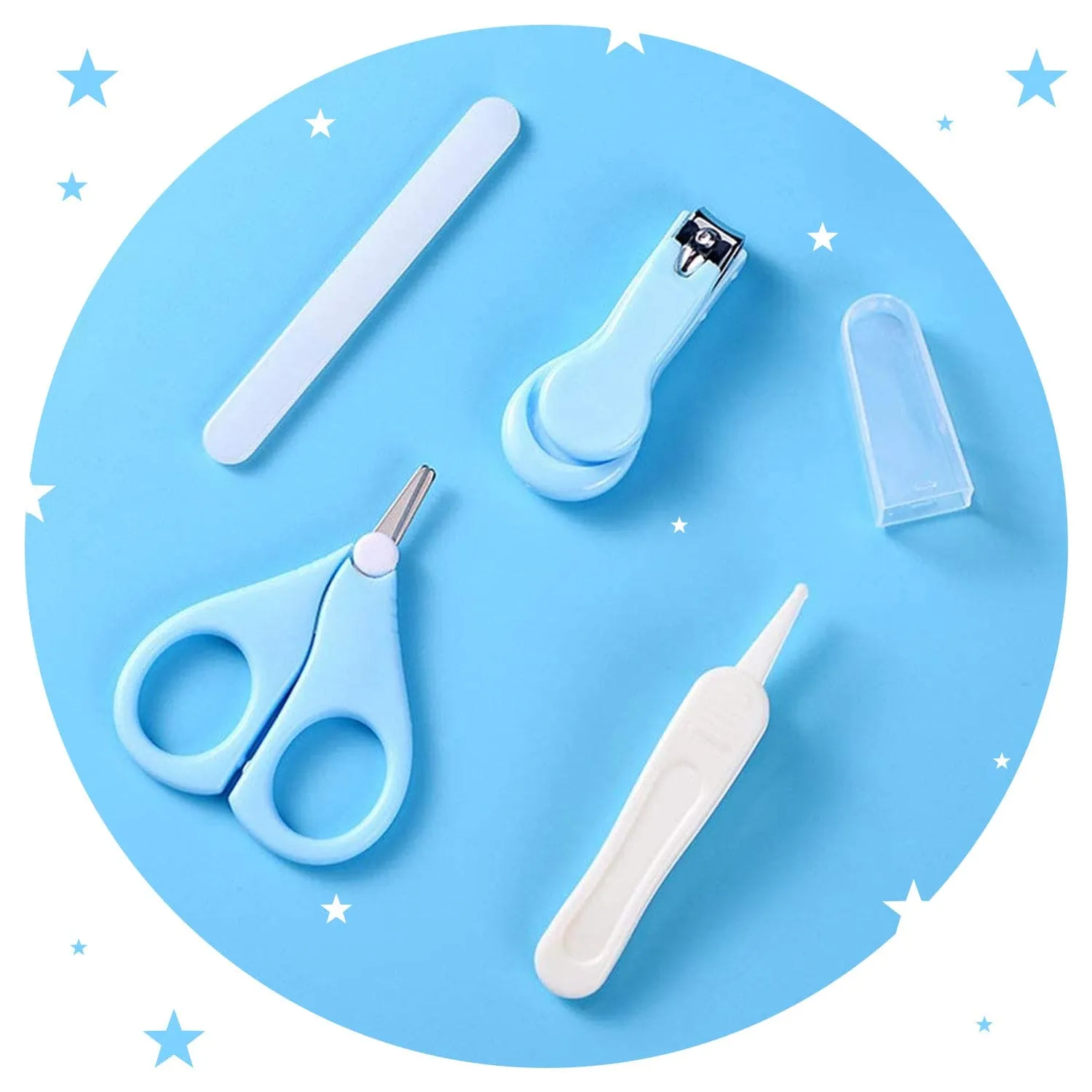 Baby Moo  4 in 1 Grooming Manicure Pedicure Nail Clipper Set - Blue