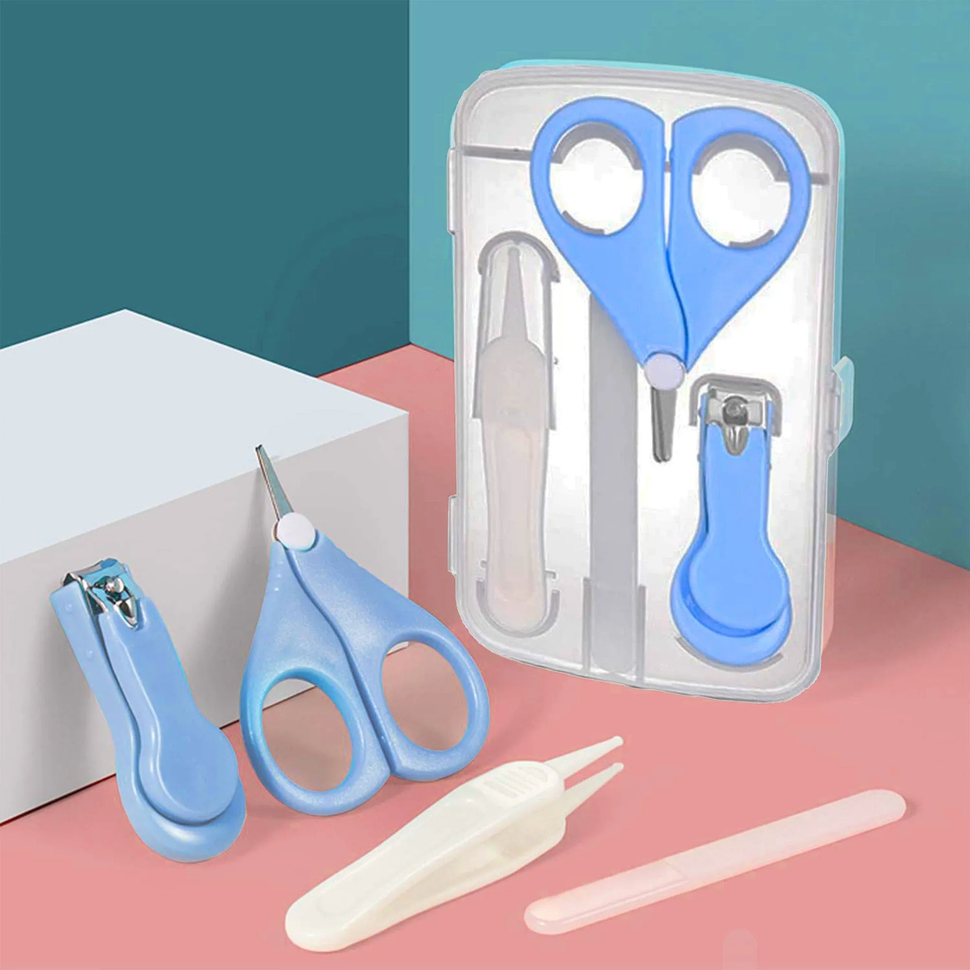 Baby Moo  4 in 1 Grooming Manicure Pedicure Nail Clipper Set - Blue