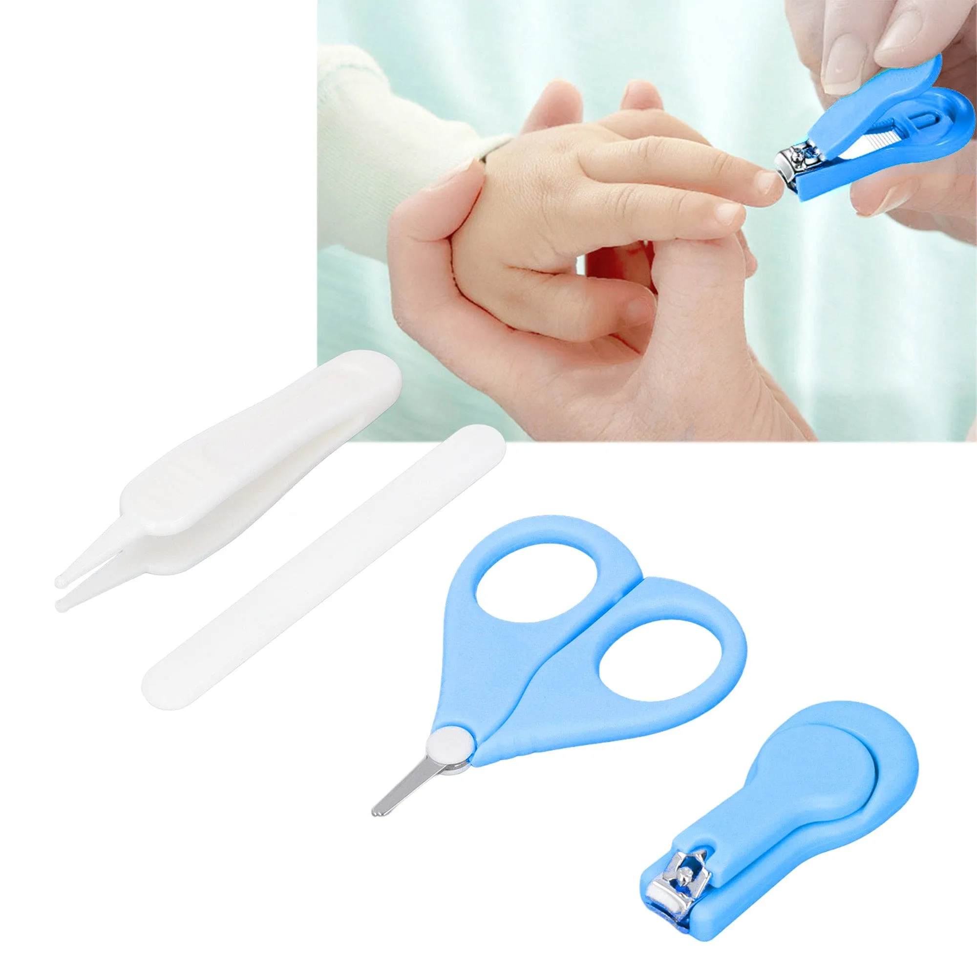 Baby Moo  4 in 1 Grooming Manicure Pedicure Nail Clipper Set - Blue