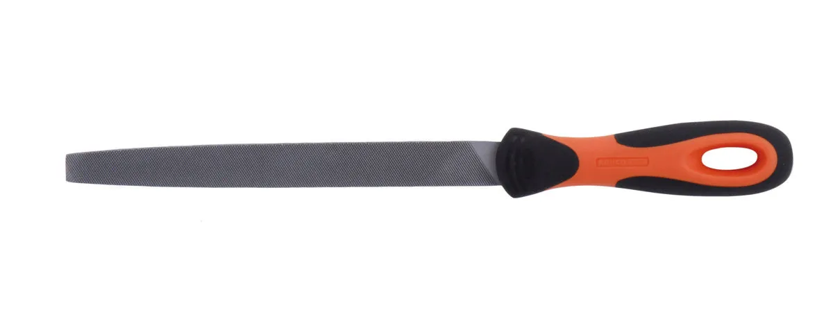 Bahco Flat file, 10", 25cm, bastard cut, ergo handle