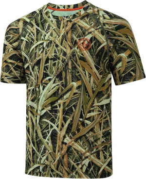 BASSDASH Men's Hunting Sun Shirt UPF 50 Lightweight Camo Performance Long Sleeve Stretch Fishing Hiking Tactical Tees