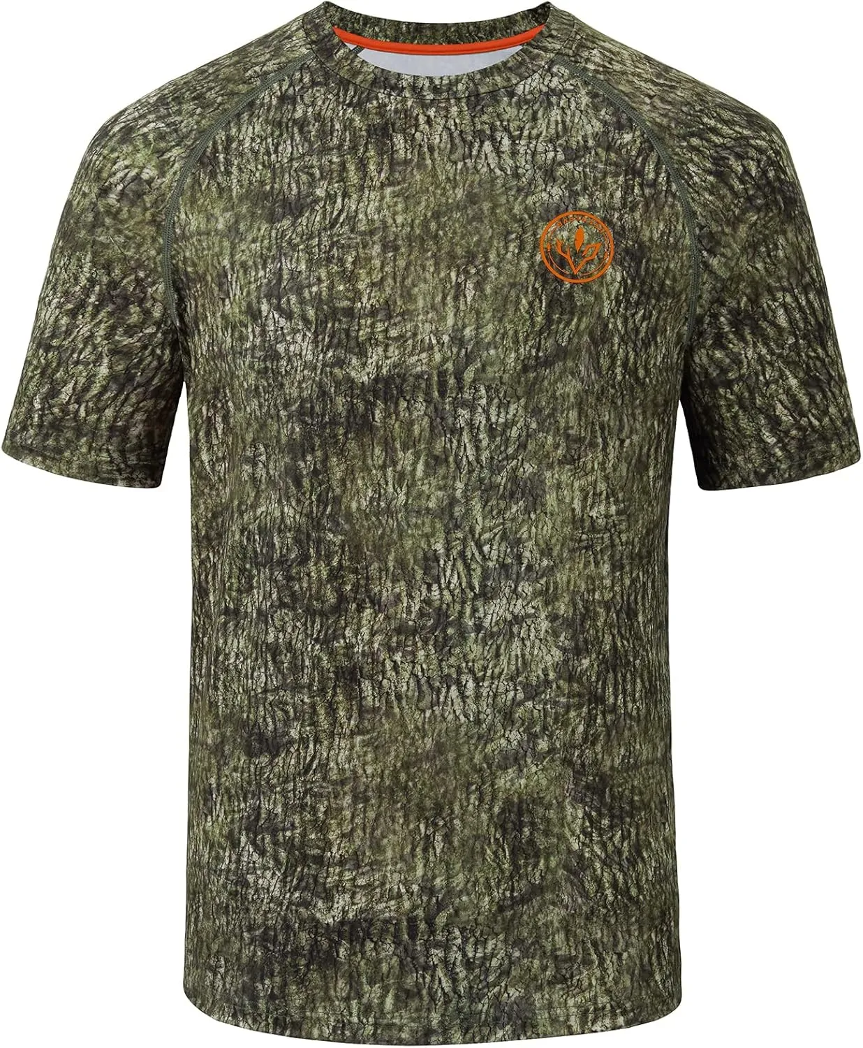 BASSDASH Men's Hunting Sun Shirt UPF 50 Lightweight Camo Performance Long Sleeve Stretch Fishing Hiking Tactical Tees