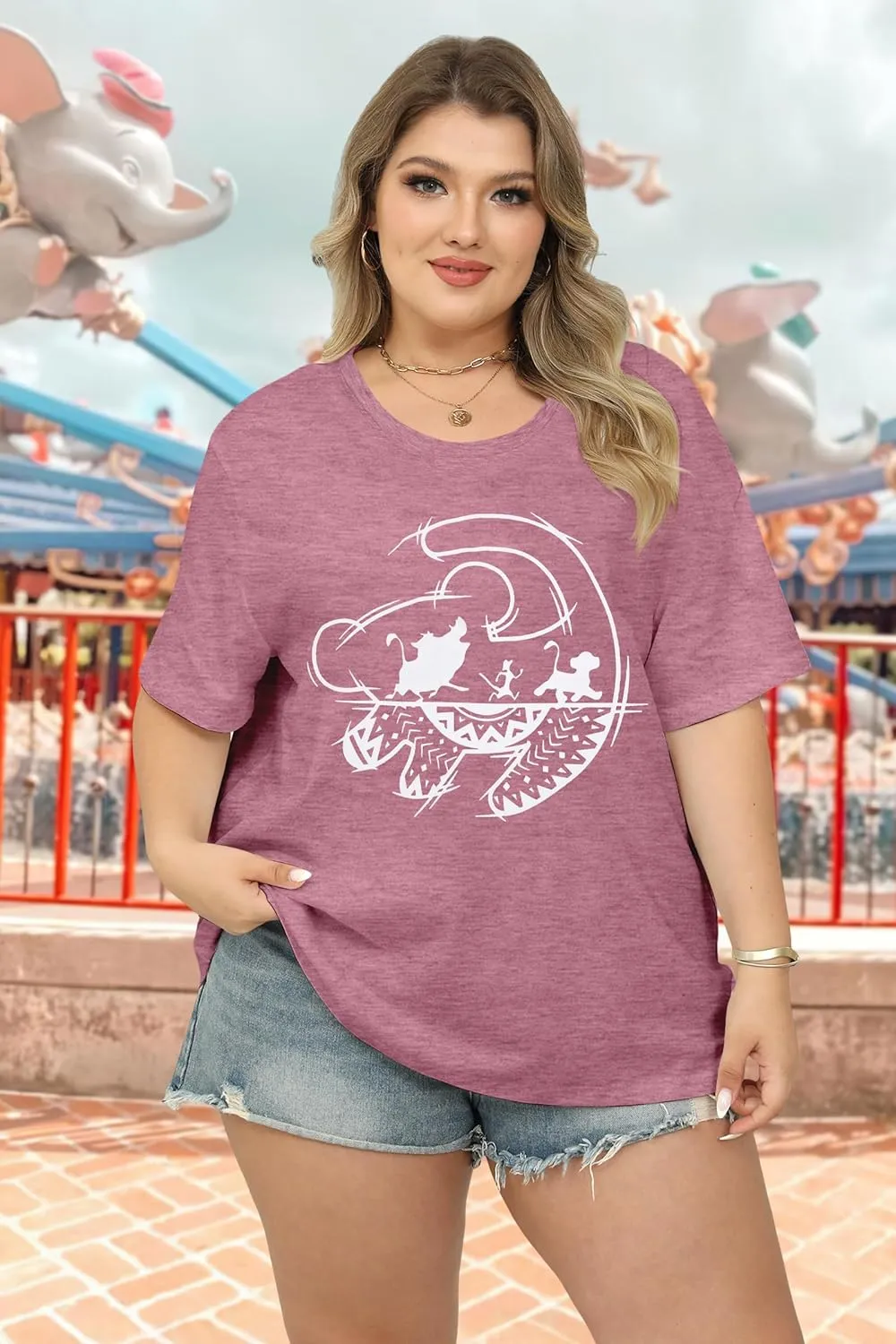 BLANCHES Plus Size Magical Shirt for Women Magic Kingdom Tshirt Castle Graphic Tee Vacation Short Sleeves Tops