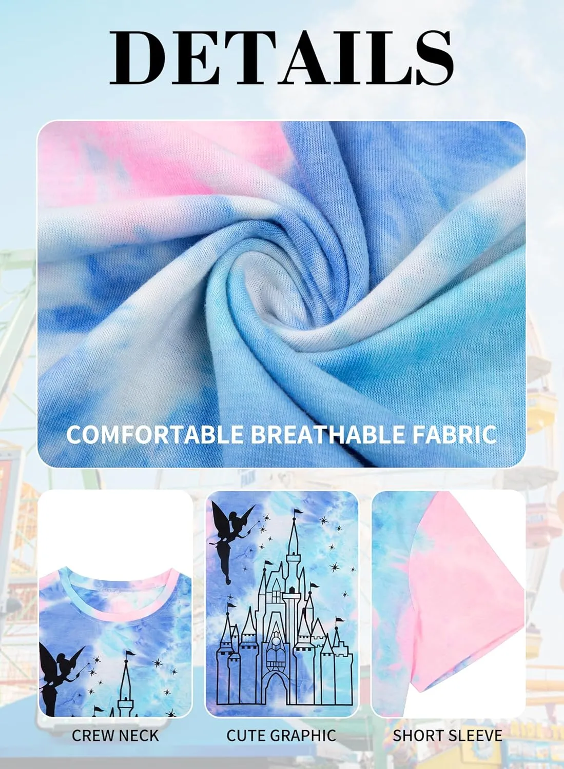 BLANCHES Plus Size Magical Shirt for Women Magic Kingdom Tshirt Castle Graphic Tee Vacation Short Sleeves Tops