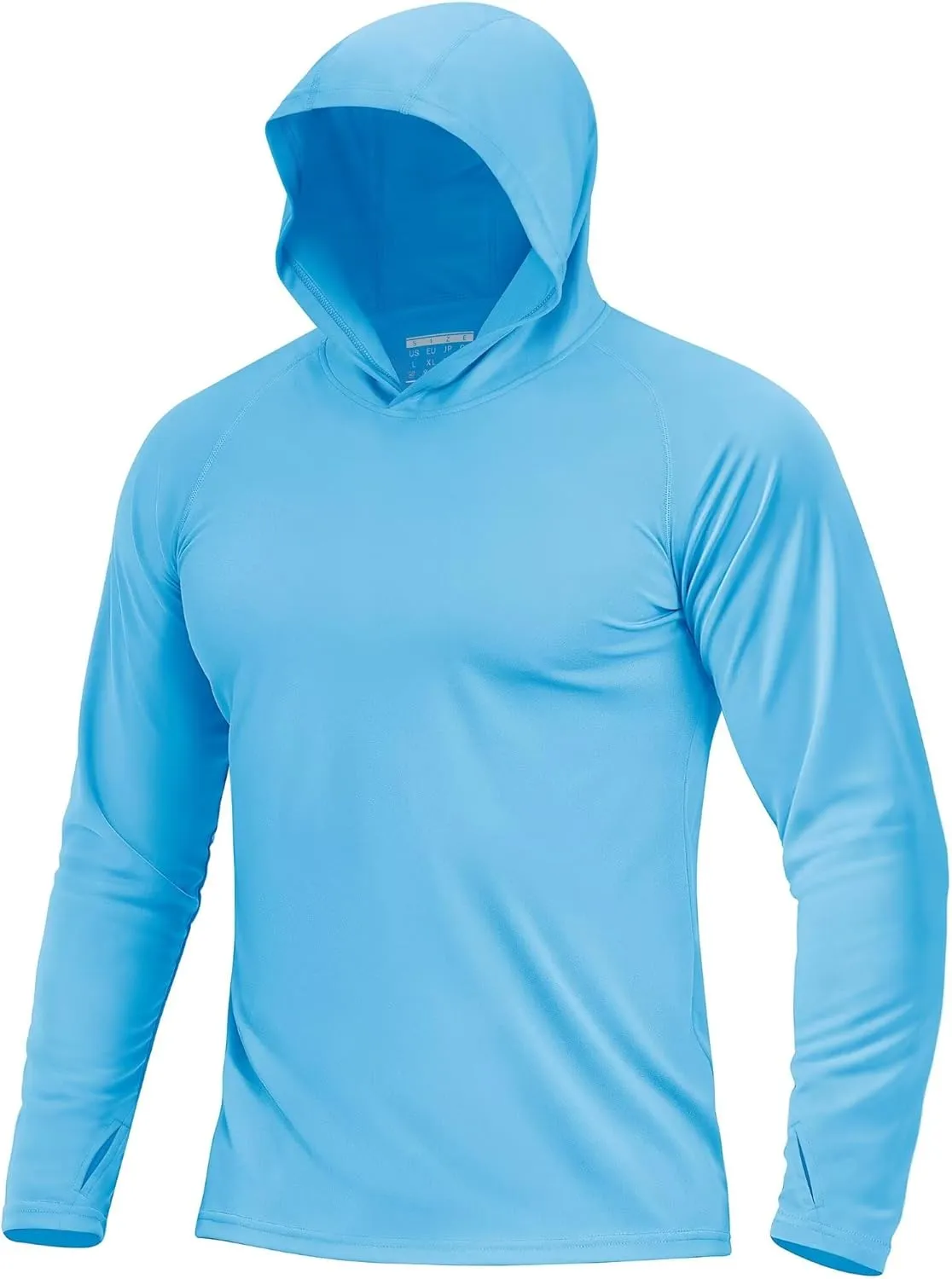 Boladeci Men's UPF 50  Sun Protection Lightweight Hoodie Shirts Long Sleeve Fishing Shirts SPF UV Hiking Swim