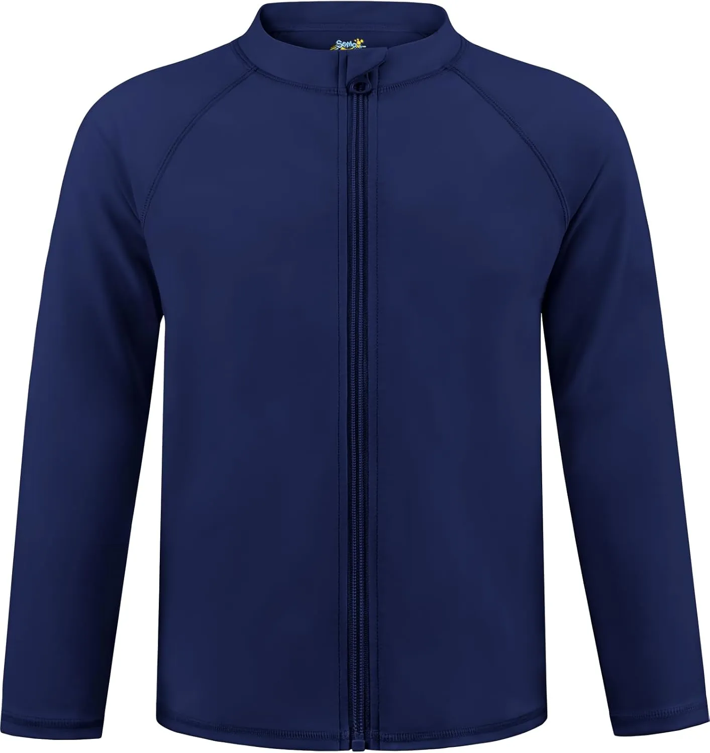 Boys UPF 50  Rash Guard Toddler Zipper Swim Shirts Long Sleeve Zip Up Sun Protection Rashguard Water Beach Shirts Quick Dry