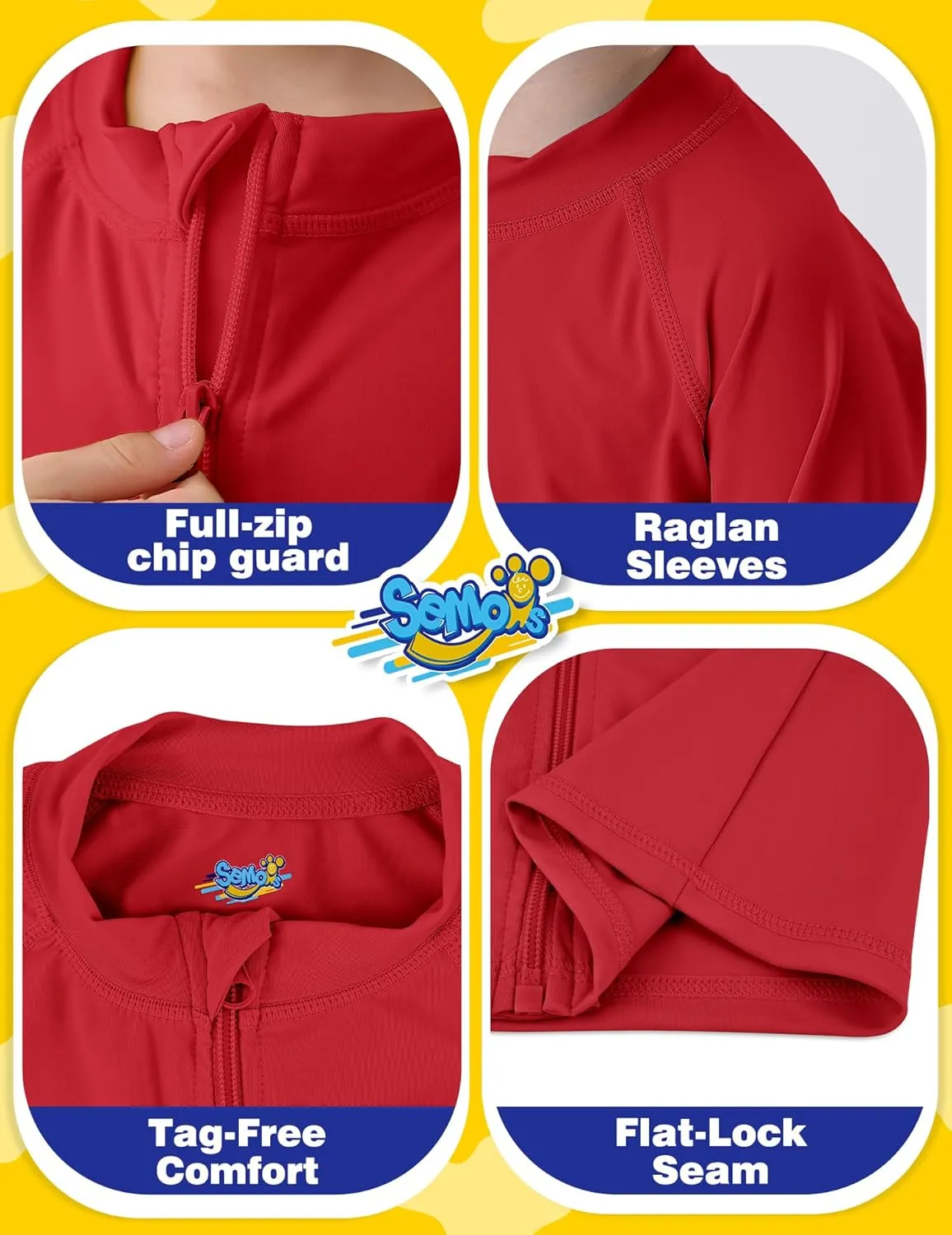 Boys UPF 50  Rash Guard Toddler Zipper Swim Shirts Long Sleeve Zip Up Sun Protection Rashguard Water Beach Shirts Quick Dry