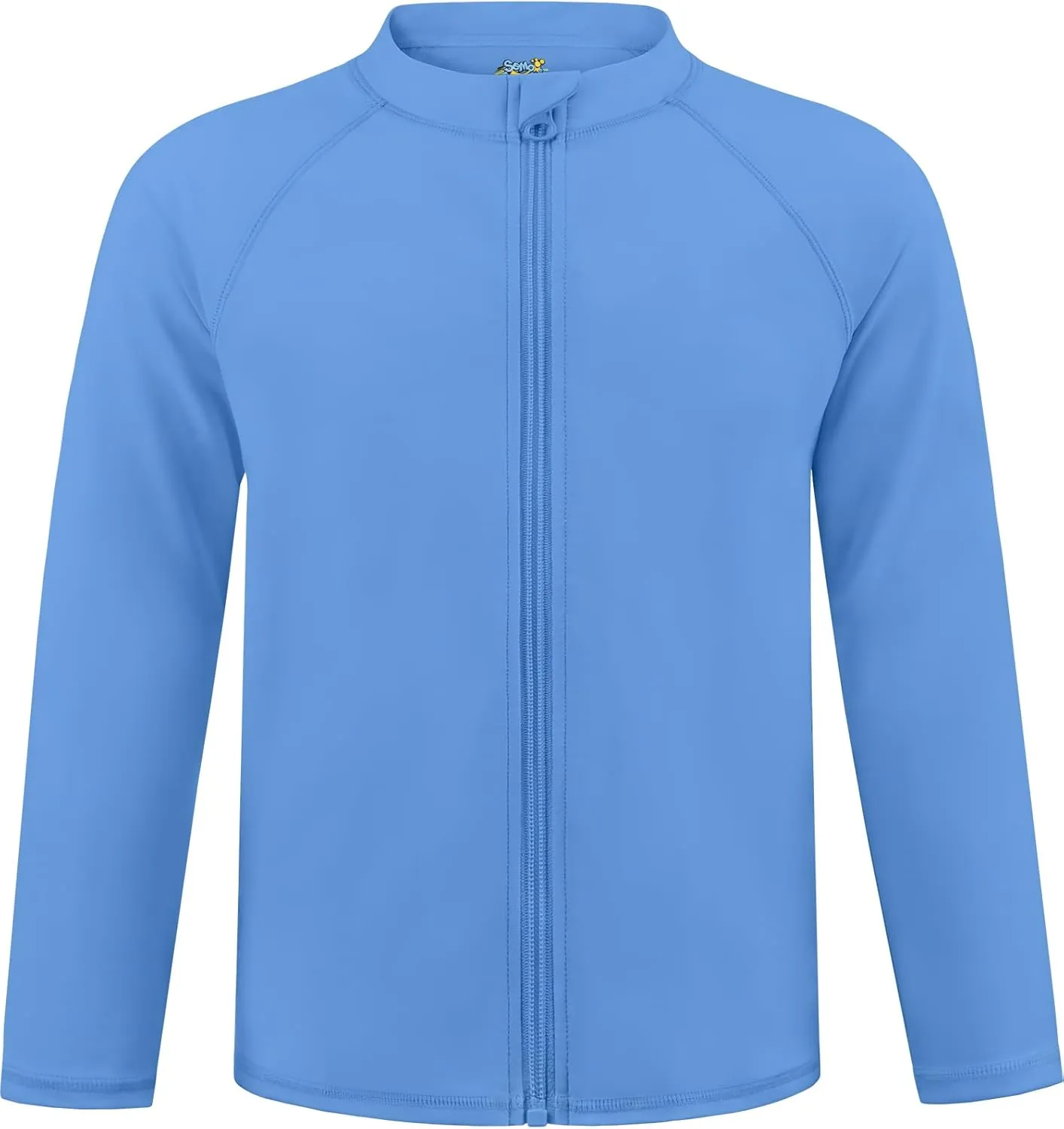 Boys UPF 50  Rash Guard Toddler Zipper Swim Shirts Long Sleeve Zip Up Sun Protection Rashguard Water Beach Shirts Quick Dry