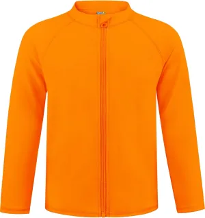 Boys UPF 50  Rash Guard Toddler Zipper Swim Shirts Long Sleeve Zip Up Sun Protection Rashguard Water Beach Shirts Quick Dry