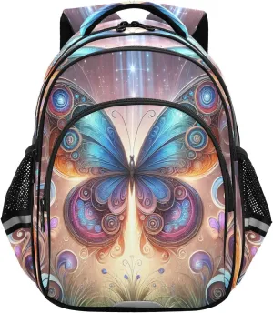 Butterflies Toddler Backpack for Boys Girls 3-8 Bookbags for Preschool School Bag for Elementary Kids Backpack for Kindergarten 15.3in