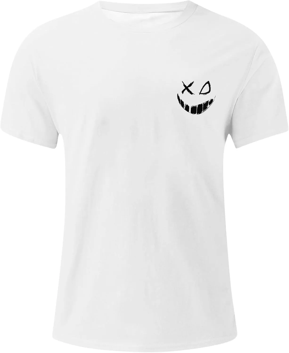 Casual Loose T Shirts for Men Summer Trendy Funny Print Short Sleeve Crewneck Pullover Lightweight Comfy Tees