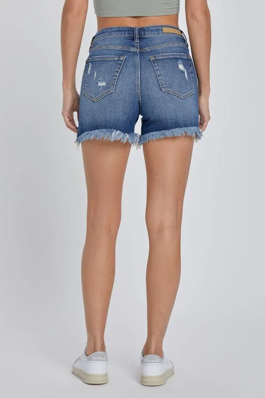Cello Distressed Boyfriend Shorts