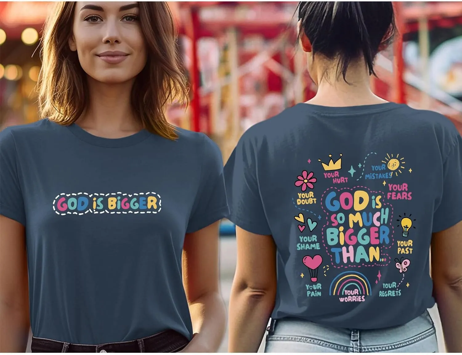 Christian Tshirts for Women Faith T Shirts Jesus God Shirts Religious Gifts Tee Funny Inspirational Graphic Tees Tops