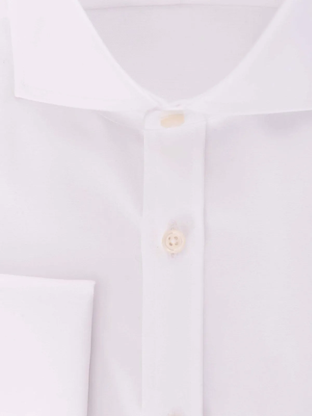 Christopher Morris Extra Slim Fit Cotton Non-Iron White French Cuff Dress Shirt