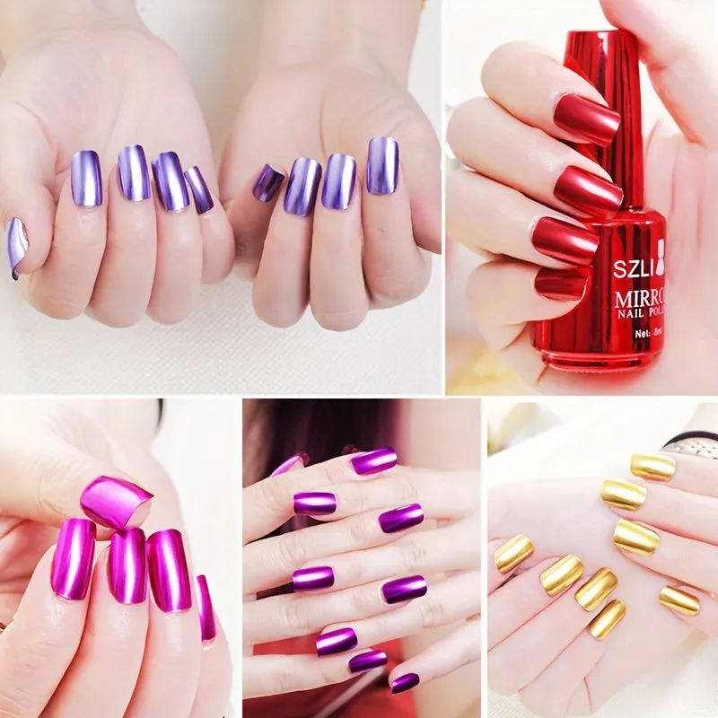 Chrome Mirror Effect Nail Polish for LongLasting Manicures