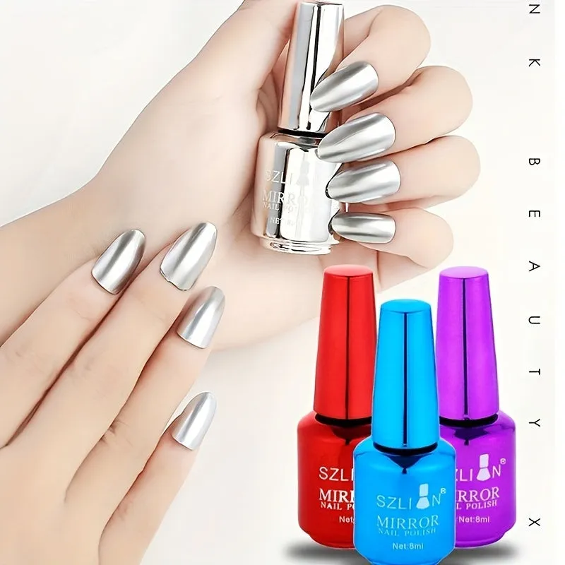 Chrome Mirror Effect Nail Polish for LongLasting Manicures