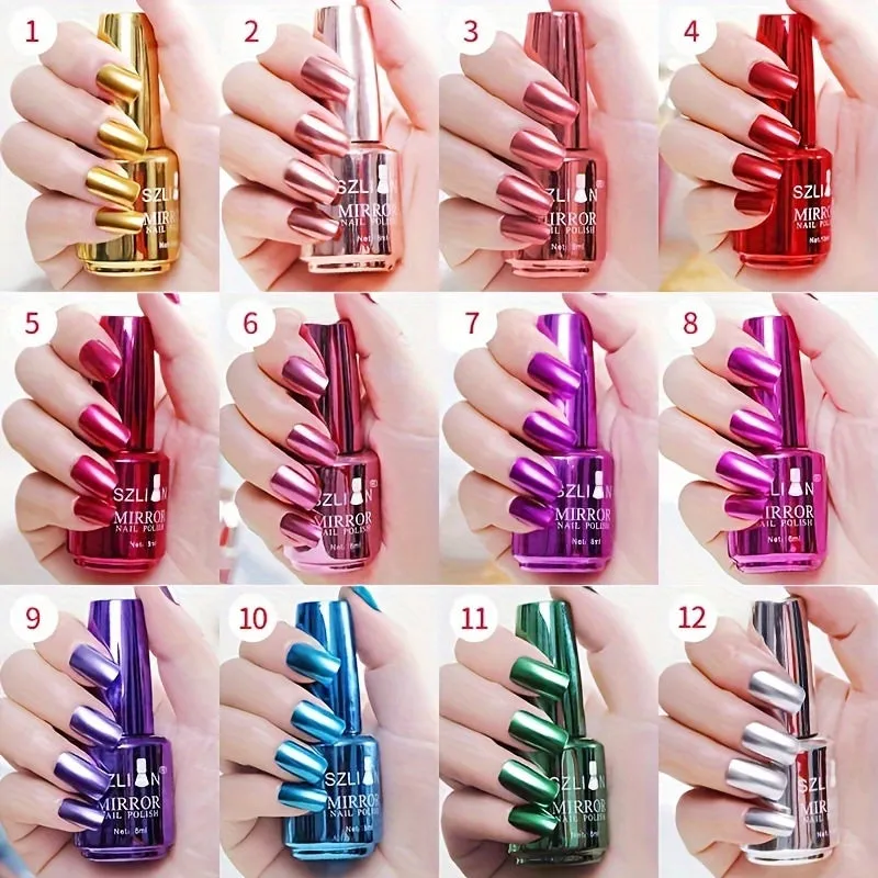 Chrome Mirror Effect Nail Polish for LongLasting Manicures