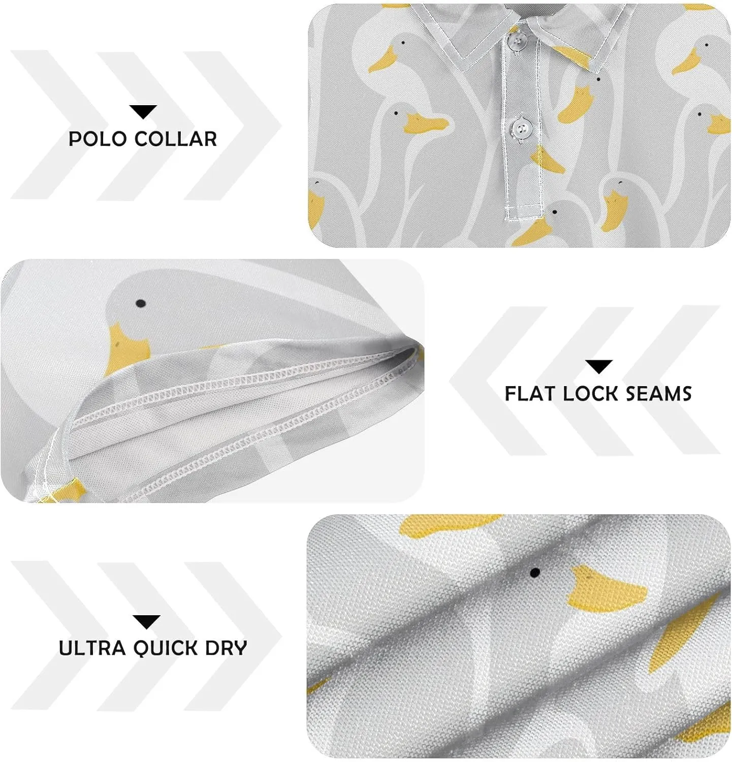 Circus Penguin Men's Polo Shirts Short Sleeve Quick Dry Athletic Outdoor Sports Golf Shirts S-XXL
