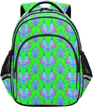 Colorful Leaf Toddler Backpack for Boys Girls 3-8 Kids Backpack for Elementary School Bag for Preschool Bookbags for Kindergarten 15.3in