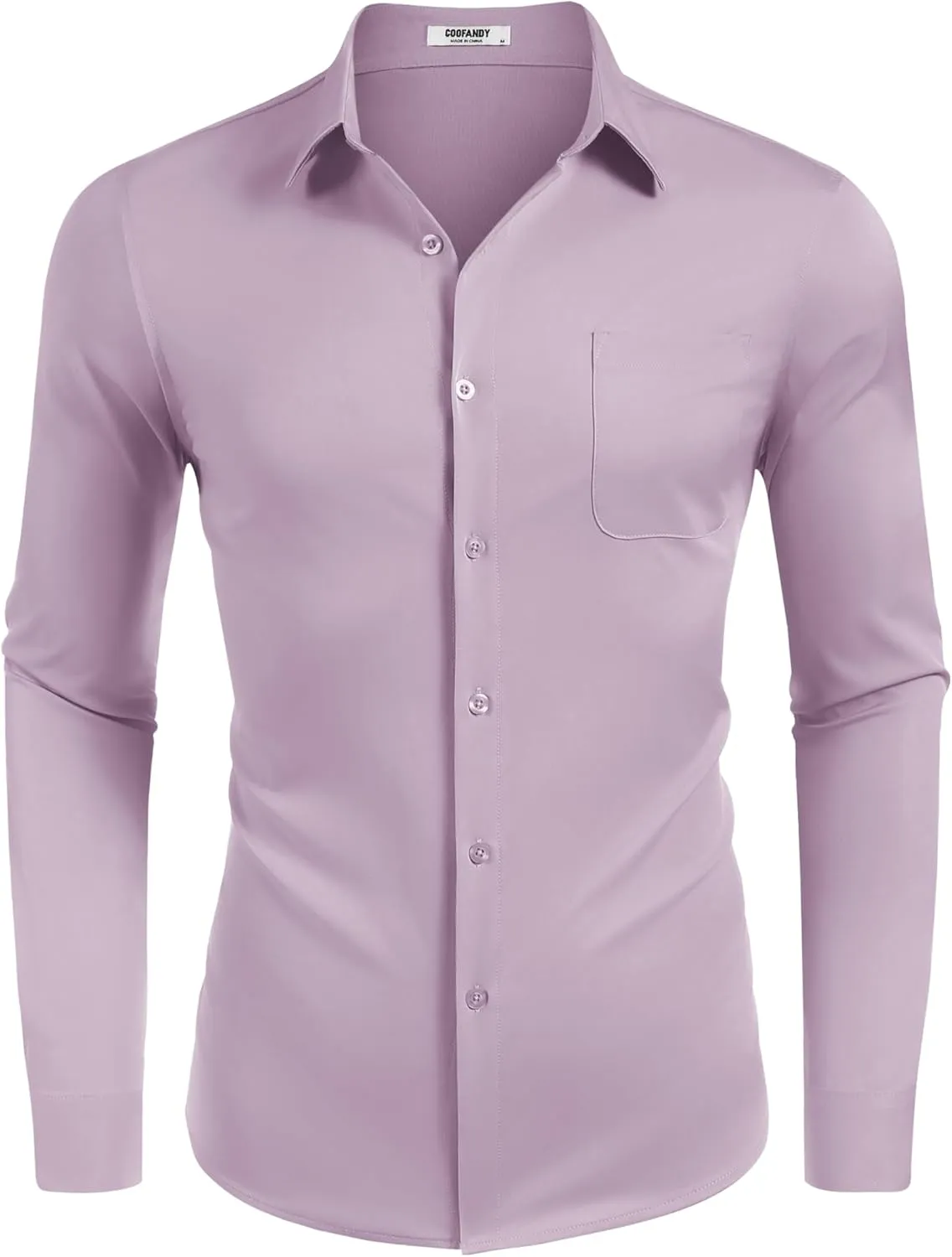 COOFANDY Mens Dress Shirt Long Sleeve Button Down Shirts Business Casual Wrinkle Free Shirts with Pocket