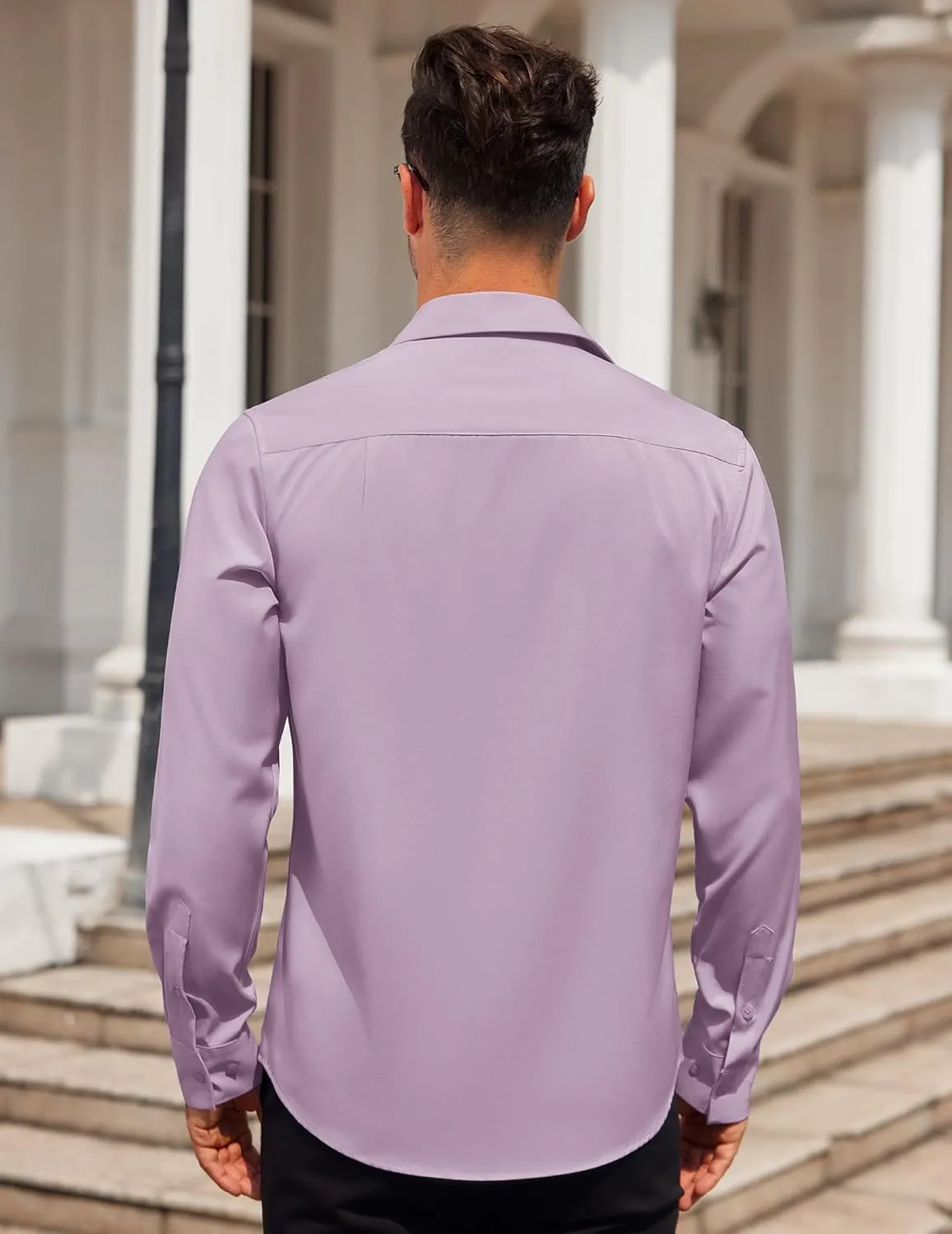 COOFANDY Mens Dress Shirt Long Sleeve Button Down Shirts Business Casual Wrinkle Free Shirts with Pocket