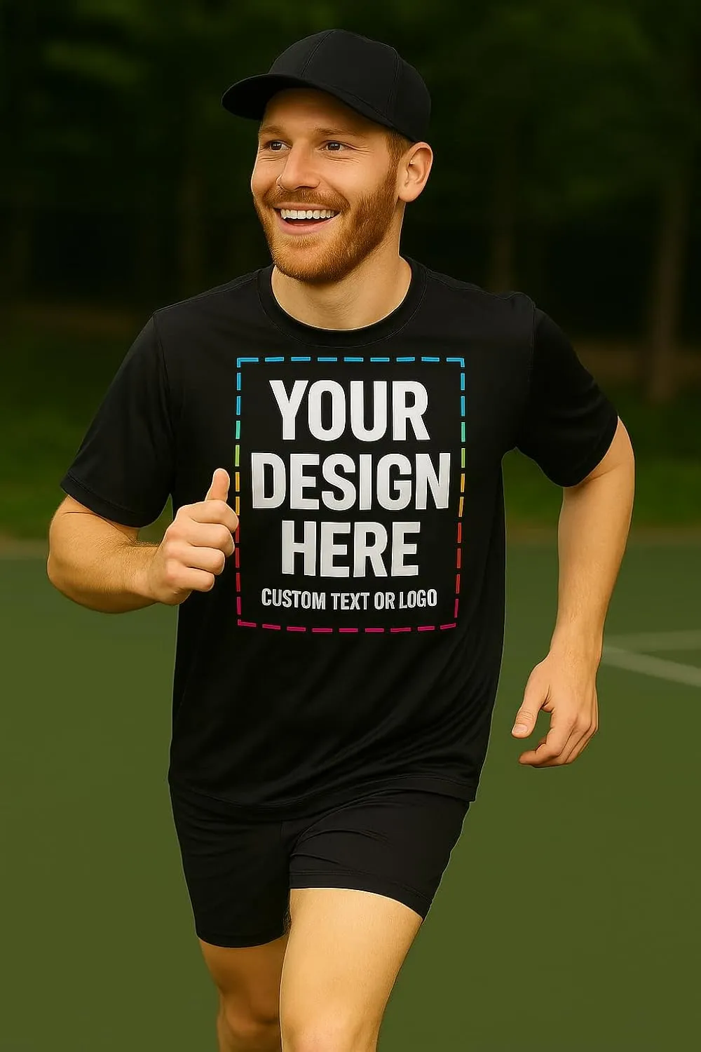 Custom Shirts - Dry Fit Moisture-Wicking Short Sleeve Performance T-Shirts for Gym, Work, or Sports