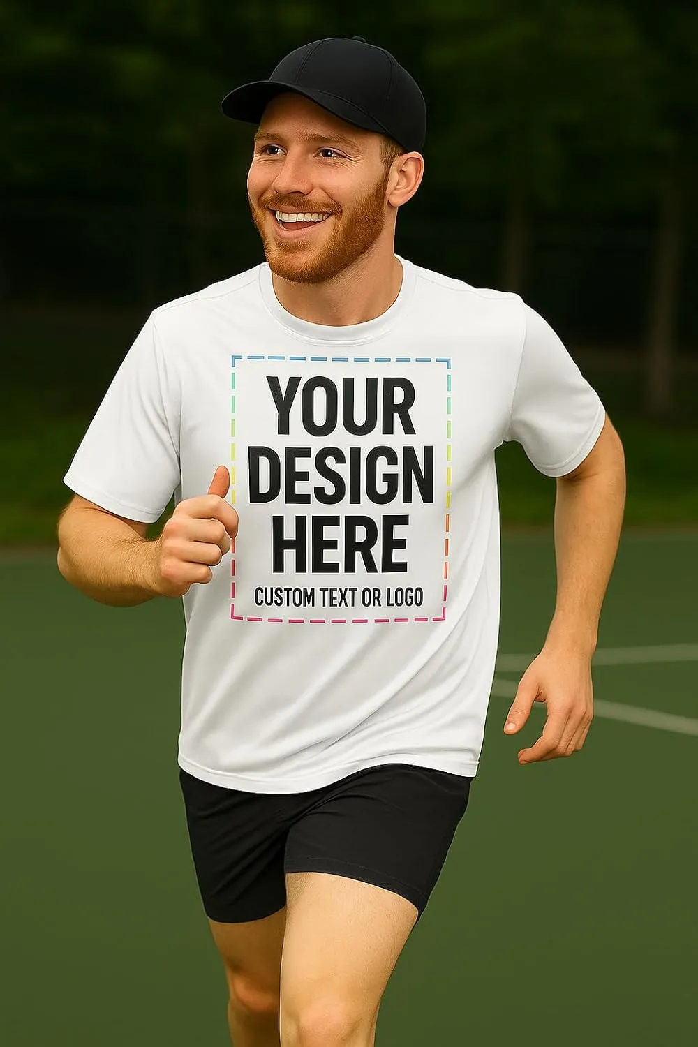 Custom Shirts - Dry Fit Moisture-Wicking Short Sleeve Performance T-Shirts for Gym, Work, or Sports