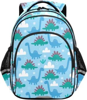 Cute Dinosaurs Cloud Toddler Backpack for Boys Girls 3-8 Kids Backpack for Kindergarten Bookbags for Preschool School Bag for Elementary for tag2 15.3in