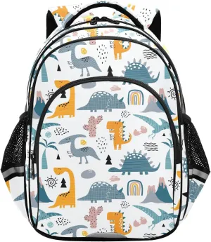 Dinosaur Toddler Backpack for Boys Girls 3-8 Kids Backpack for Kindergarten Bookbags for Preschool School Bag for Elementary for tag2 15.3in