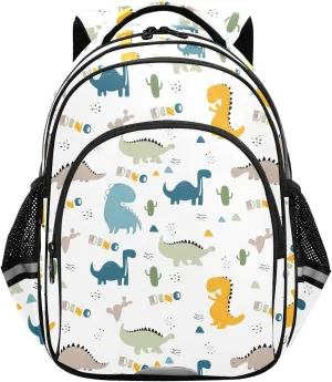 Dinosaurs Cartoon Toddler Backpack for Boys Girls 3-8 Kids Backpack for Kindergarten School Bag for Elementary Bookbags for Preschool for tag2 15.3in