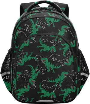 Dinosaurs Verdant Toddler Backpack for Boys Girls 3-8 Kids Backpack for Kindergarten School Bag for Elementary Bookbags for Preschool for tag2 15.3in