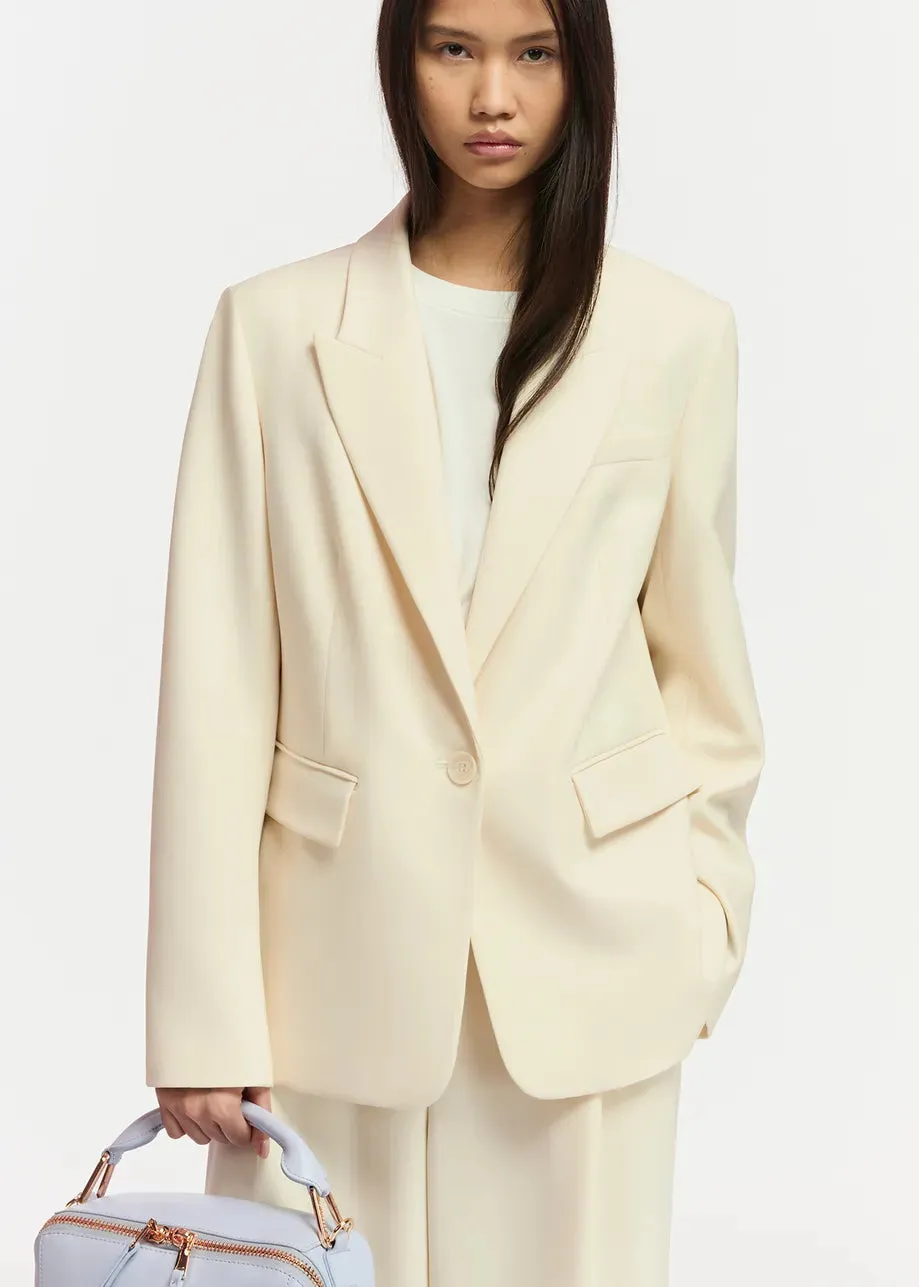 ESSENTIEL ANTWERP ECRU BLAZER