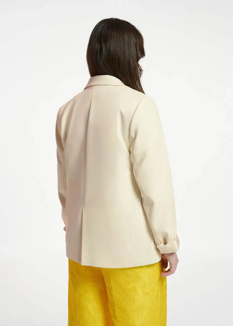 ESSENTIEL ANTWERP ECRU BLAZER