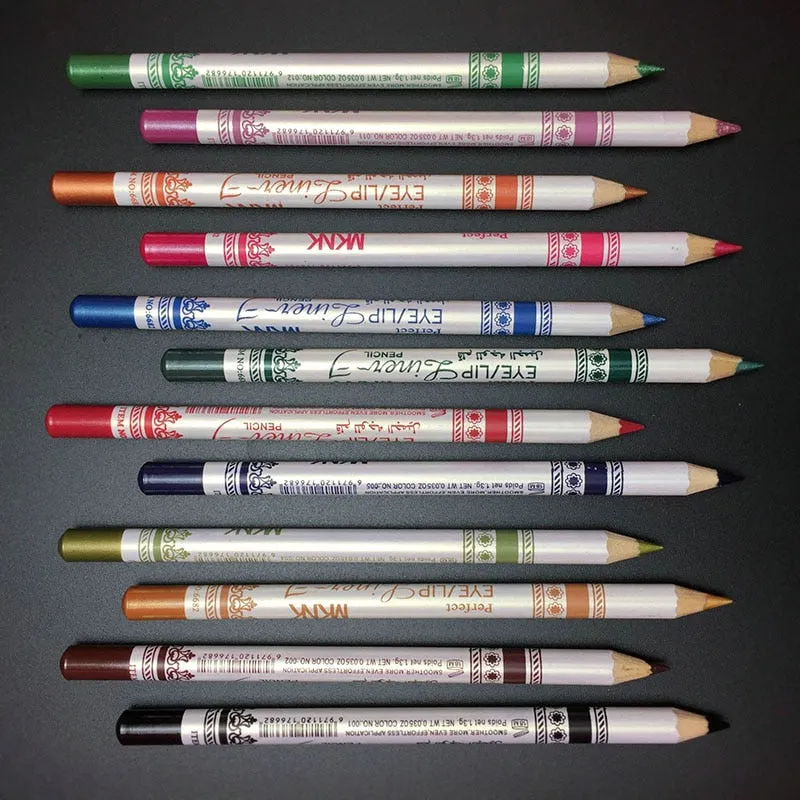 Eyeliner Pencil Shadow Palette 12Pcs/Set Mixed Colors Make Up  Waterproof Yellow Eye Liner Beauty Pen Cosmetics Eyes Makeup Tool