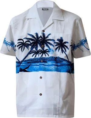 Favant Hawaiian Shirts - Palm Tree Band Comfortable Hawaiian Beach Shirt for Men. Lightweight Quick Dry Mens Hawaiian Shirts
