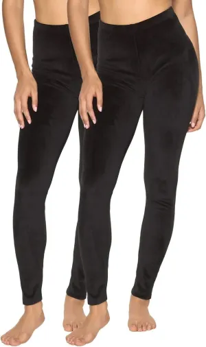 Felina - 2-Ply Velour Leggings for Women - Ultra-Soft and Cozy