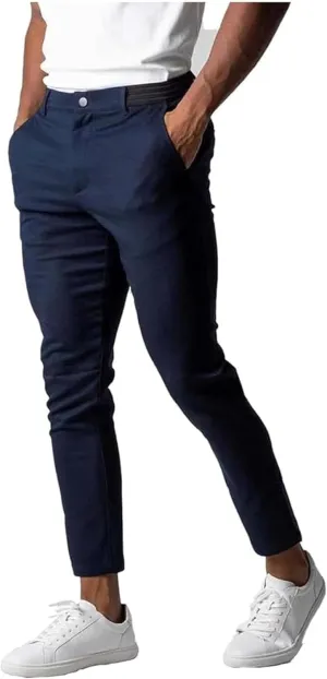 Foueo Active Chinos, Men's Casual Pants Stretch Slim Fit Tapered Trousers, Mens Slim Fit Joggers Mens Skinny Pants