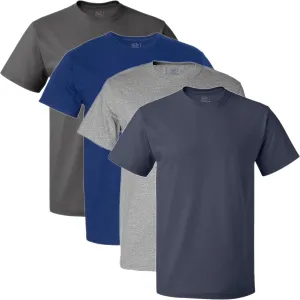 Fruit of the Loom Men's Eversoft Cotton Short Sleeve Pocket T-Shirts, Breathable & Tag Free