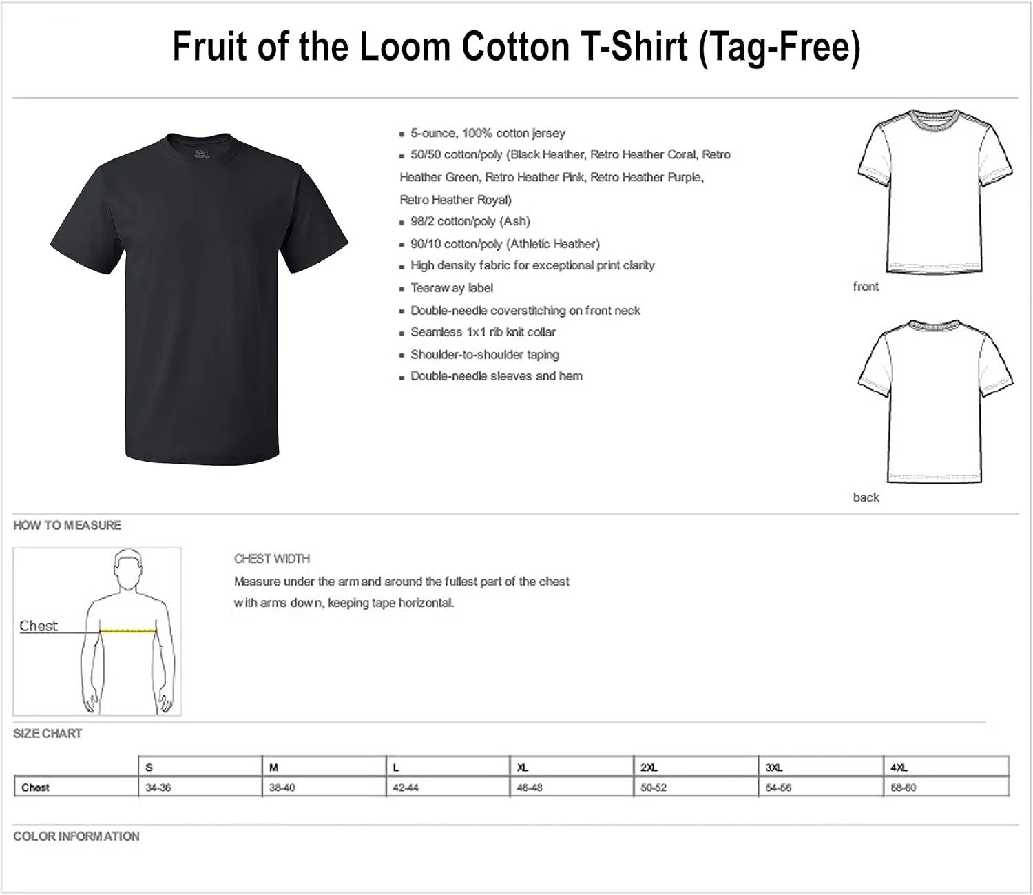 Fruit of the Loom Men's Eversoft Cotton Short Sleeve Pocket T-Shirts, Breathable & Tag Free