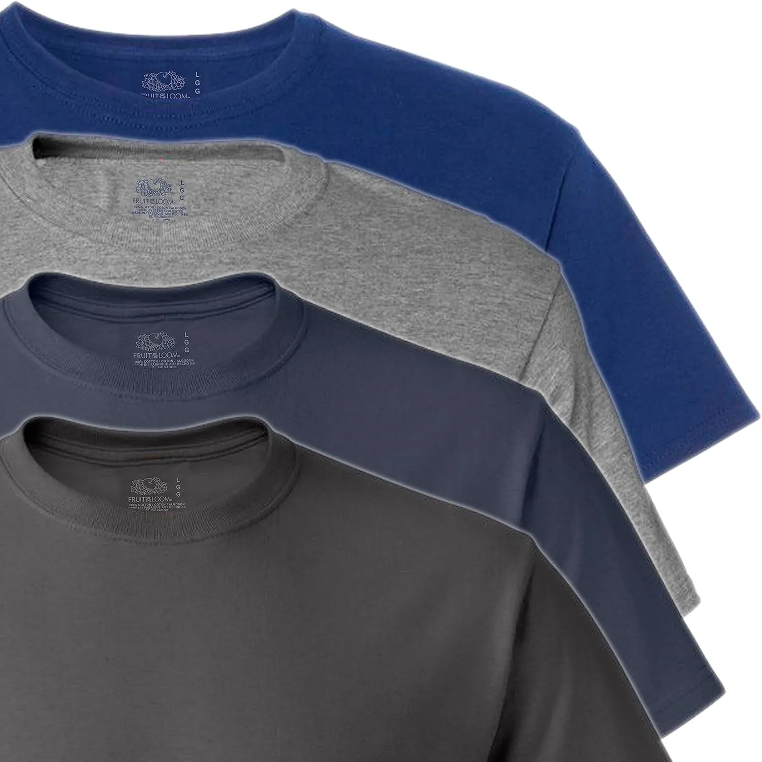 Fruit of the Loom Men's Eversoft Cotton Short Sleeve Pocket T-Shirts, Breathable & Tag Free