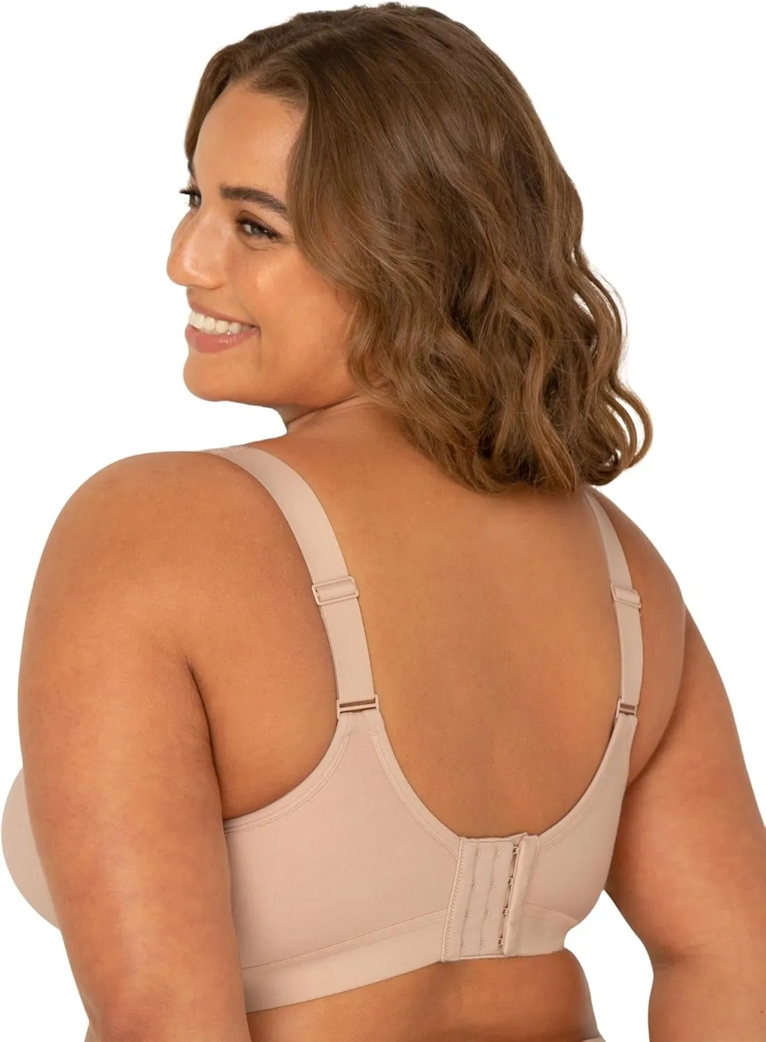 Fruit of the Loom Women's Fit for Me Collection: Plus-Size Wireless Bra - Soft Cotton Comfort & Support